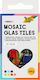 Mosaic Tiles 10x10mm 240g 300 Pieces Basic Colors