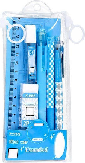 Kinder Schreibwaren-Sets mit Bleistift, Radiergummi, Stift, Mechanischer Bleistift und Lineal 6 Stück