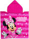 Kid's Poncho 50x100 Dimcol Minnie 194 Fuchsia-pink
