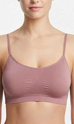 Damen Sport-BH Rosa mit Leichter Polsterung