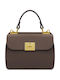 Grey Leather Women's Handbag