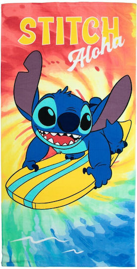Παιδική Πετσέτα Θαλάσσης Microfiber 70x140 Dimcol Lilo & Stitch 159 Orange