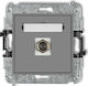 Karlik TV And Satellite Antenna Socket In Silver Colour 27MGF-1