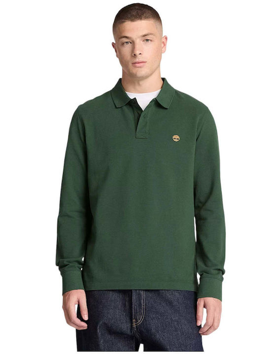 Millers River Polo Long Sleeve Green