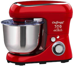 Cheffinger Кухненски робот 1600W с Неръждаем Казан 6.5lt Червена Cheffinger Кухненски робот 1600W с Неръждаем Казан 6.5lt Червена