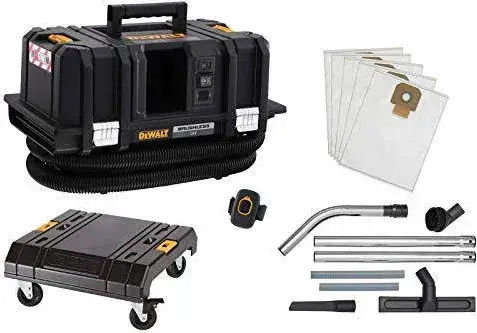 DEWALT Aspirator Umede-Uscate Reîncărcabil Cu Recipient Din Plastic 11lt Negru Fără Baterie Și Încărcător