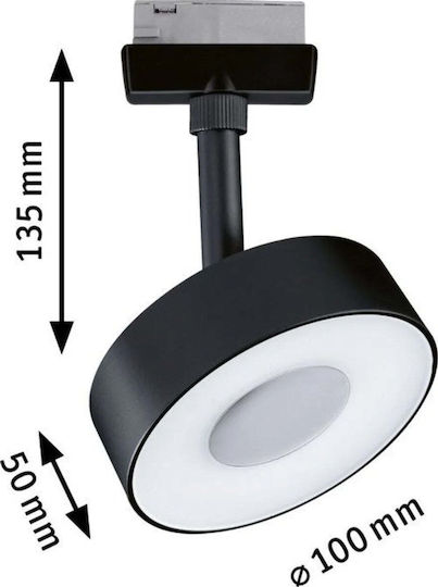 Paulmann LED Неутрално Бяло Спот В Черен Цвят