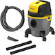 Aspirator Umed-Uscat 1000W cu Recipient din Plastic de 15lt Galbenă