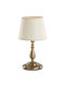 Alfa Metal Table Lamp for E14 Socket with Gold Shade and Base