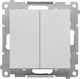 Kontakt-Simon Waterproof Recessed Wall Switch Two-Way with Frame Aller Retour