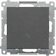Kontakt-Simon Recessed Wall Switch with Frame Aller Retour Grey