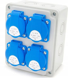 ELS Elektrotechnika Wall Mounted Waterproof Electrical Fuse Box P150xH120xW80mm