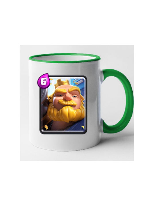 Cană Ceramică Verde 330ml Personalizată