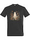 Tricou Unisex Wildflower Ghost Boho Floral Halloween Vintage Spooky Season Ghost Toamnă Flori Gri Închis