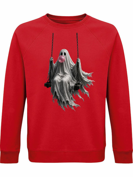 Bio-Sweatshirt Unisex Ghost On Swing Süßer Hall...
