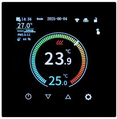 Danfoss SP01 15660258 Digital In die Wand eingelassener Thermostat Raum Intelligent mit Wi-Fi