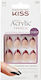 Kiss Salon Acrylic Französische Farb Falsche Nagelspitzen Νυχιών 28 Stück