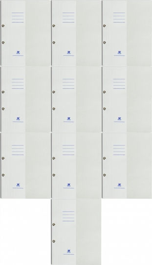 Barbara Transparent File Folder for A4 Paper White 50 Pieces