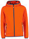 Hanorac Fleece pentru copii cu buzunare Portocaliu