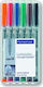 Staedtler Lumocolor Markeri pentru diapozitive Negru Set 6 buc