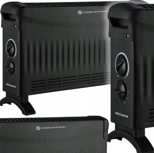 Volt Polska Floor Convector Heater 1500W 52.5x32.5cm Black