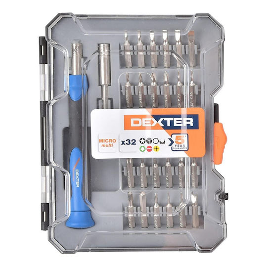 Set 32 Biți Pentru Șurubelniță Dexter Special Micro Precision