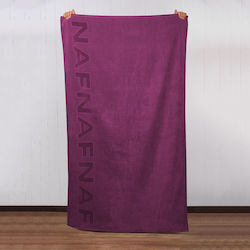 Πετσέτα Θαλάσσης 90x170 Naf-naf Velour Viola