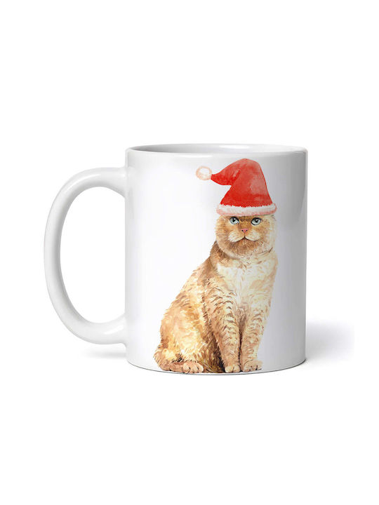 Cană Ceramică Albă Pentru Masa De Crăciun 330ml Cu Personalizare