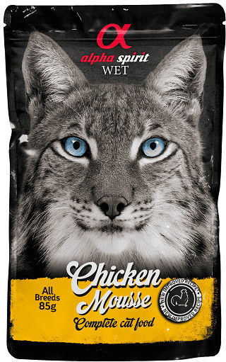 Alpha Spirit Taste Of The Wild Nasses Katzenfutter in Beutel mit Huhn 85g