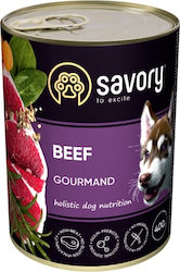 Savory Pet Nasses Hundefutter mit Rindfleisch und Kalb 400gr Savory Pet Nasses Hundefutter mit Rindfleisch und Kalb 400gr