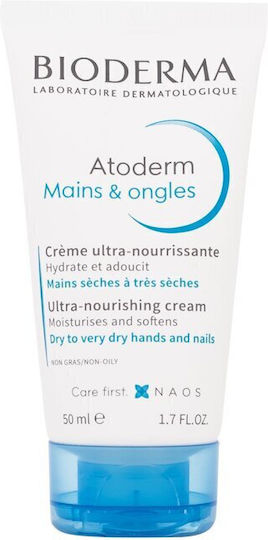 Bioderma Atoderm Cremă Hidratantă pentru Mâini Uscate 50ml