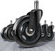 Caster for Office Chair 5 Pieces Black