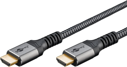 Goobay HDMI 2.1 HDMI кабел HDMI мъжки - HDMI мъжки 1 m Сив