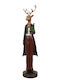 Liberta Liberta Weihnachtsfigur aus Kunststoff Hirsche Länge 8cm