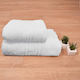 Hotel Face Towel 90x50cm White Meander