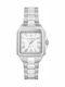 Men's Battery Watch with Silver Stainless Steel Bracelet