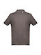 Th Clothes Работна Риза Поло Adam Къс Ръкав 195гр/м² Сива