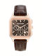 Trussardi Men's Watch 39mm Battery Chronograph with Brown Leather Strap