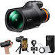 K&f Concept 80x100 Monoculartelescope +smartphone Adapter + Tripod + Bak4 Prism + Fmc Lens Kf33.085v1