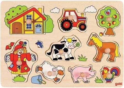 Wooden Kids Puzzle Months 12pcs Goki