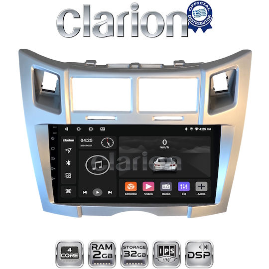 Clarion Car Audio System for Toyota Yaris 2006 > 2011 Bluetooth USB WiFi GPS Apple CarPlay Android Auto