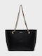 Persefoni Gestrickte Damen-Schultertasche Black