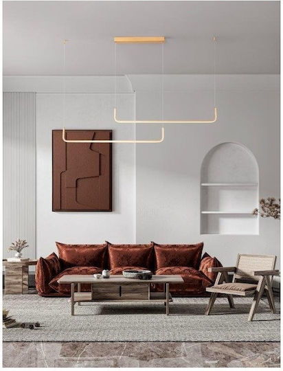 Nova Luce Strita Висящо Тавано Осветително Тяло Златисто LED с Топло Бяла Светлина 150см Nova Luce Strita Висящо Тавано Осветително Тяло Златисто LED с Топло Бяла Светлина 150см
