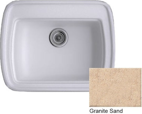 Sanitec Classic Chiuvetă Încastrabilă din Granit Lichid 58x50cm Granite Sand