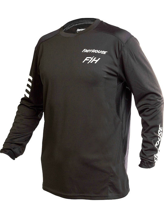 Fasthouse Alloy Rally LS Tricou Pentru Bărbați Motocross Mânecă Lungă Culoare Neagră