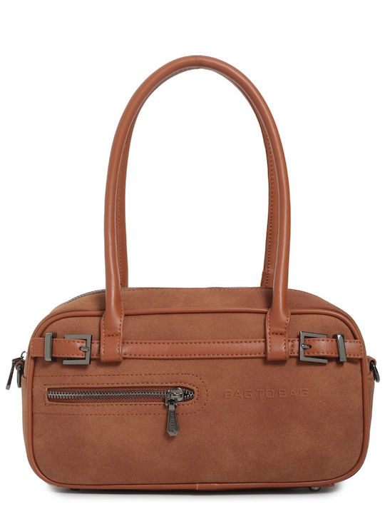 Bag to Bag Women's Barrel Bag Suede Camel