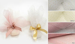 Tulle Gold Glitter 38x38cm 100pcs 0527292 Roz