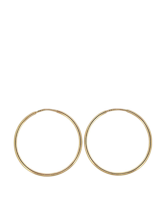 Rubini Earrings Hoops Silver Gold Plated