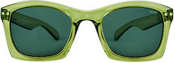 K-Eyes Unisex Sunglasses With Green Frame And Green Polarized Lens