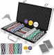 Set Set 300 Pokerchips in Koffer mit 3 Pokerchips